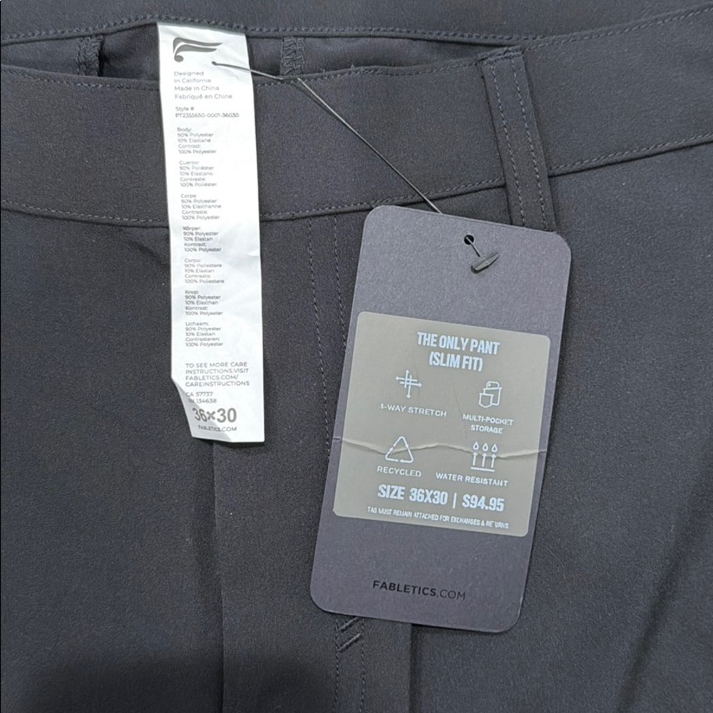 Fabletics men’s pants NWT - image 2